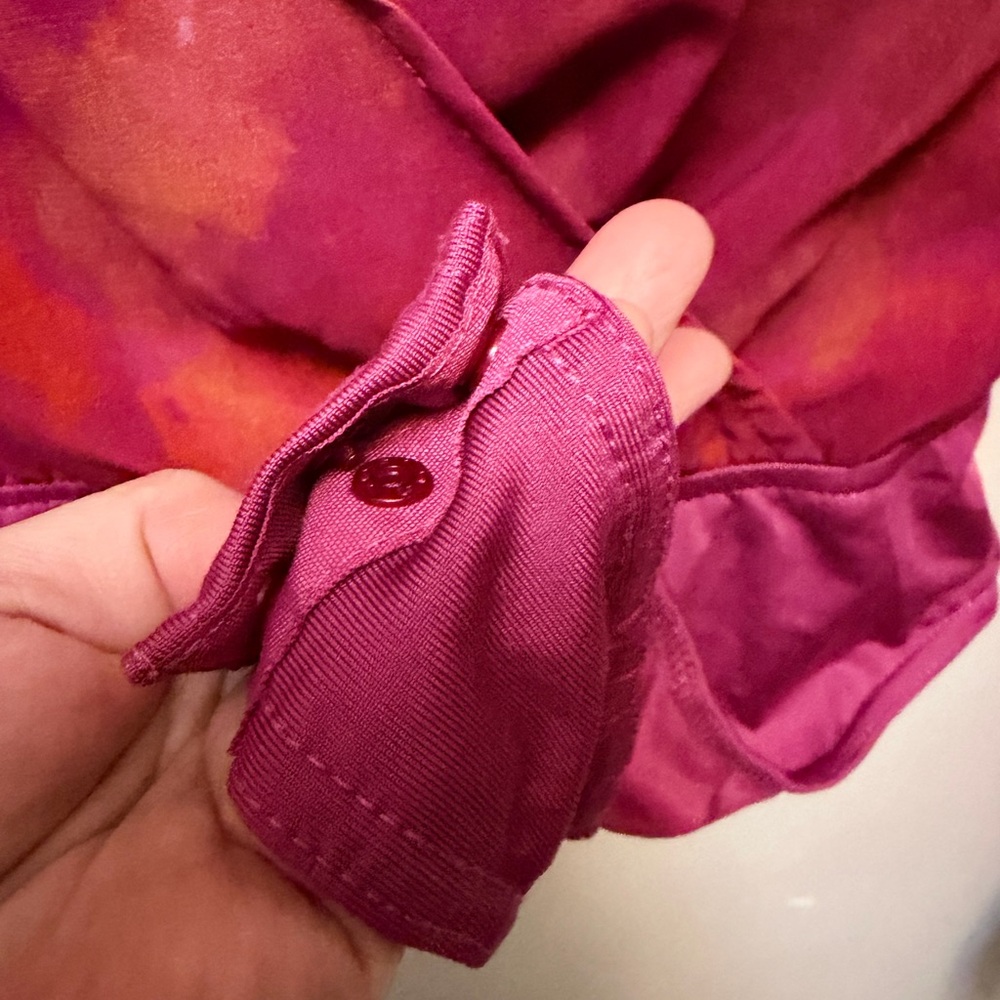 In The Style Pink Orange Sheer Wrap Bodysuit - Picture 6 of 9